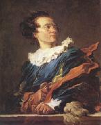 Jean Honore Fragonard Fantastic Figure Portrait of the Abbe de Saint-Non (mk05) oil on canvas